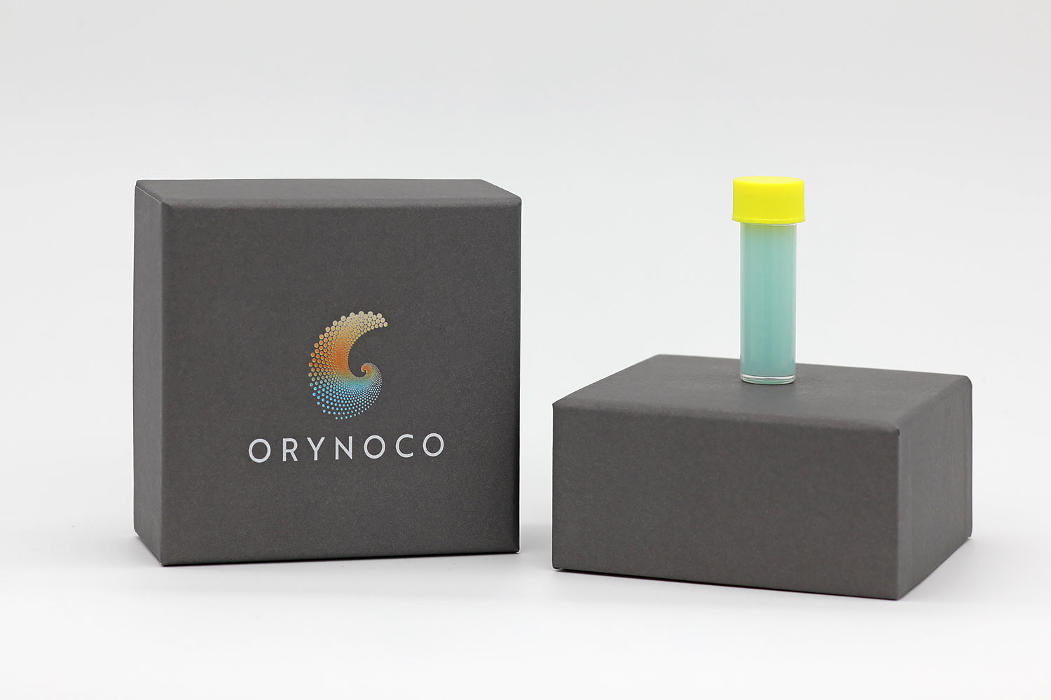 vial of orynoco balance transition state element on a box